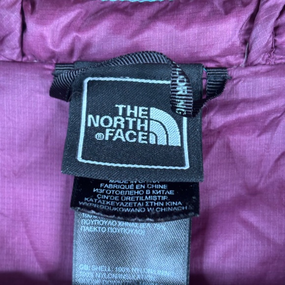 VTG North Face Tonnerro Down Puffer Jacket M/L Hood Fanfare Green Teal Packable - Picture 7 of 14